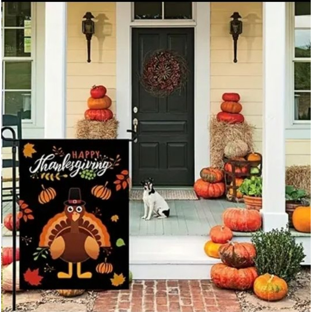 Thanksgiving Turkey Garden Flag